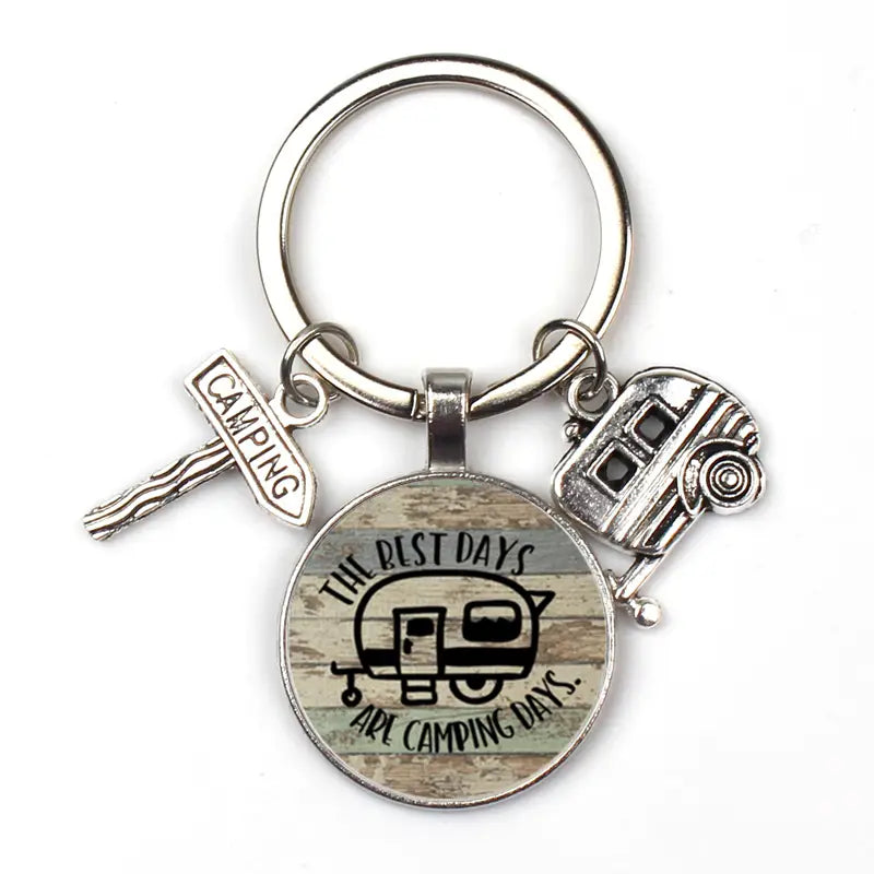 The Best Days are Camping Days Keychain