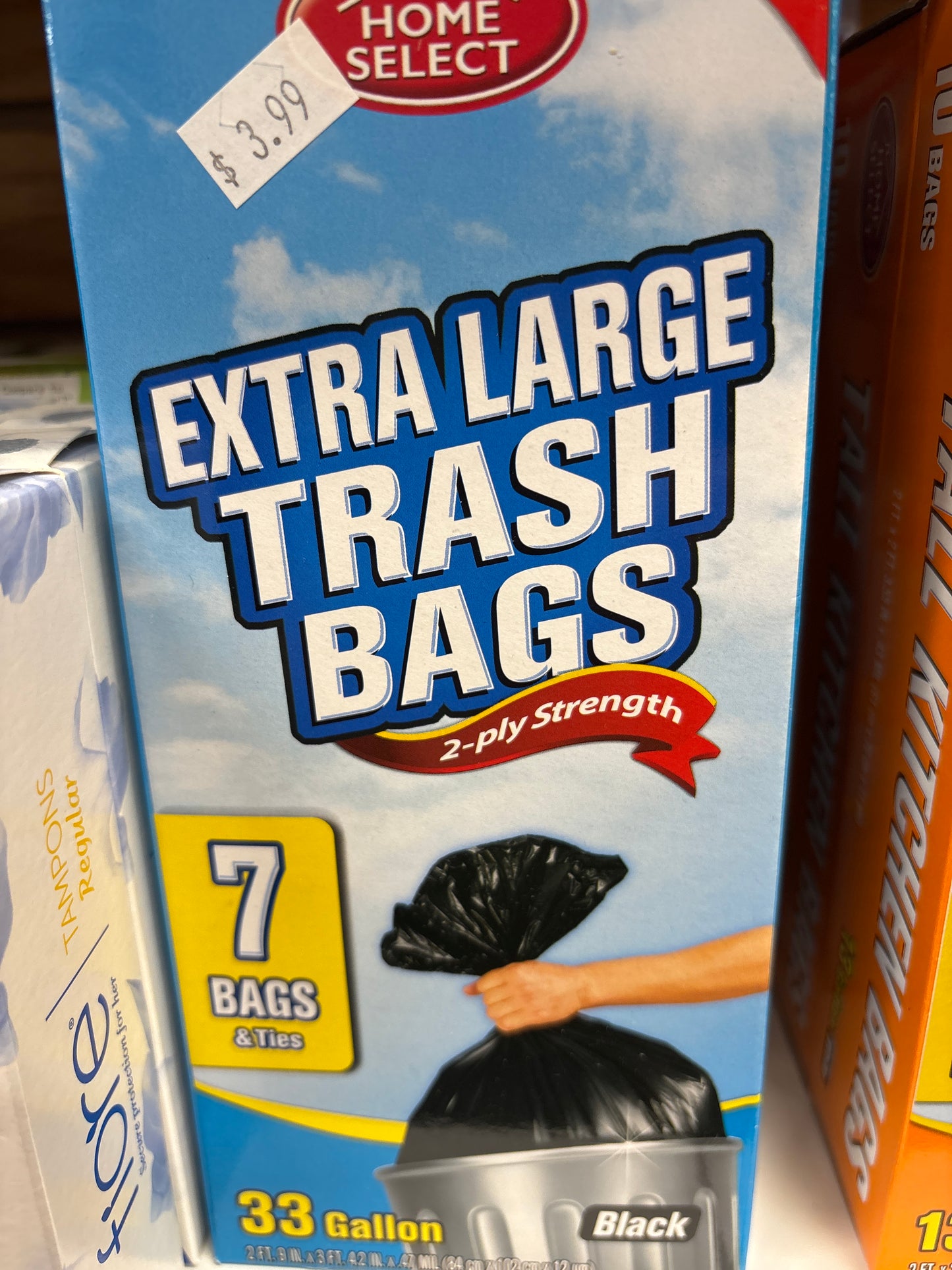 Extra large trash bags