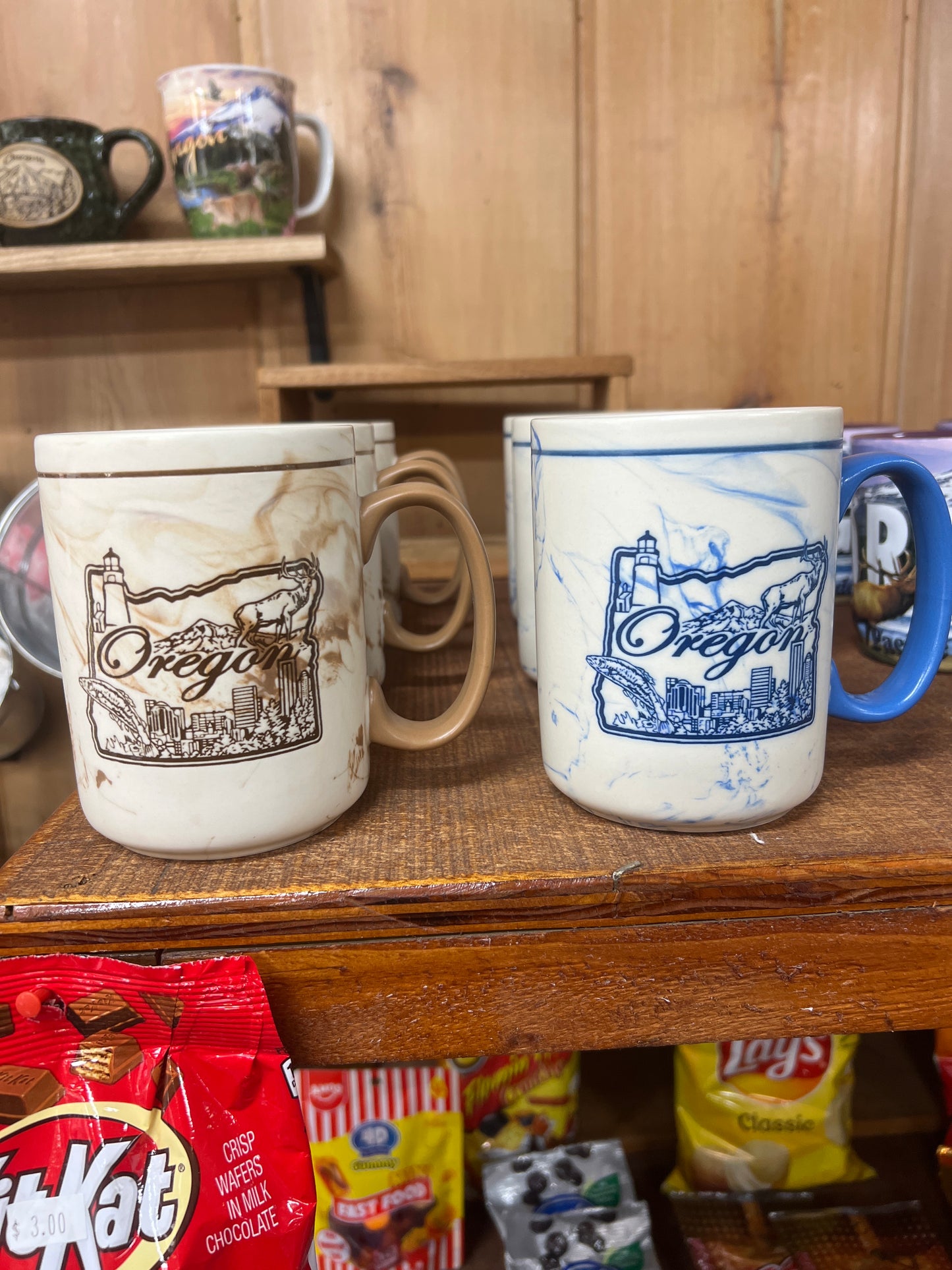 Oregon Map Marbled Mug