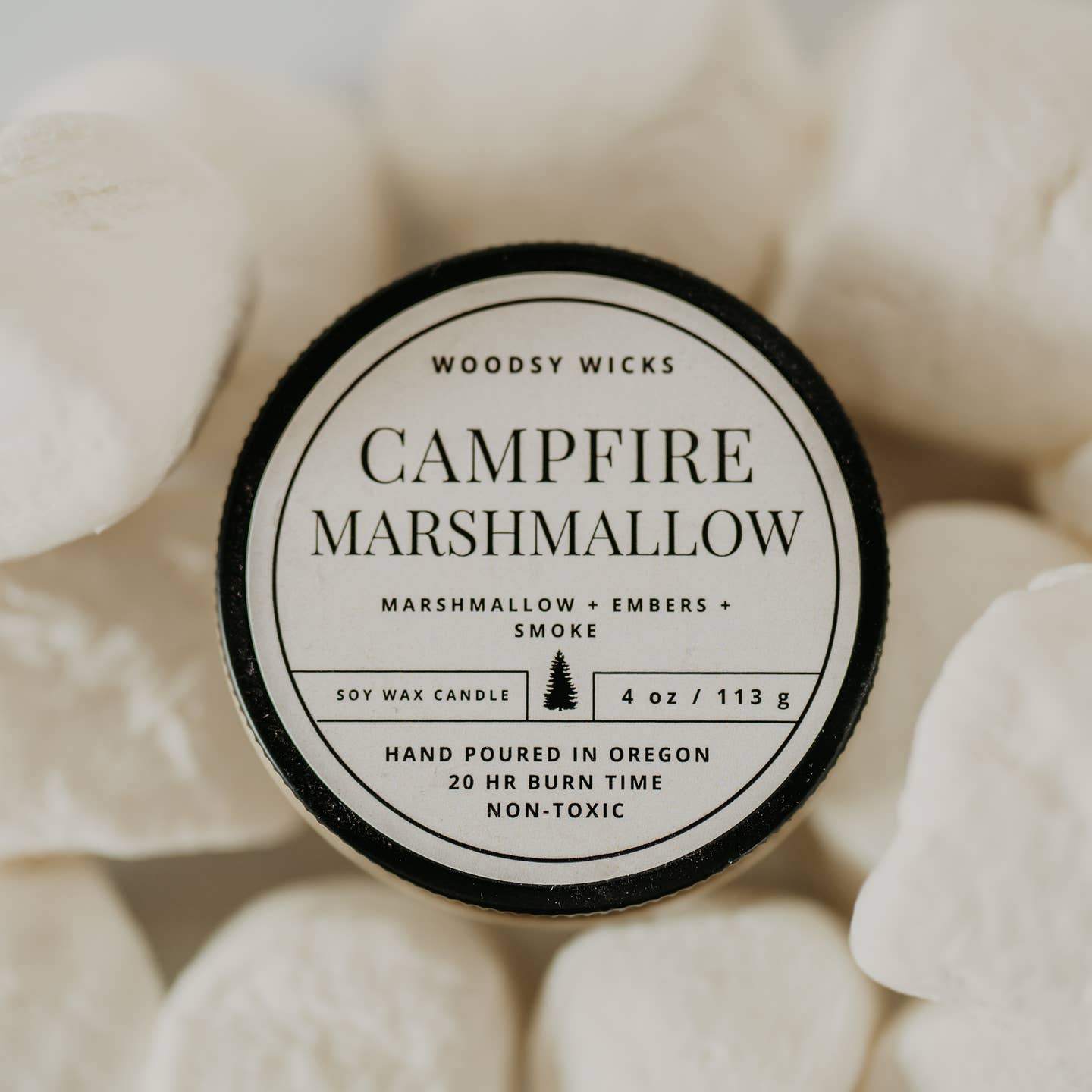 Campfire Marshmallow Woodsy Wicks Candle