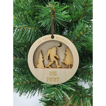 Bigfoot 3D Ornament