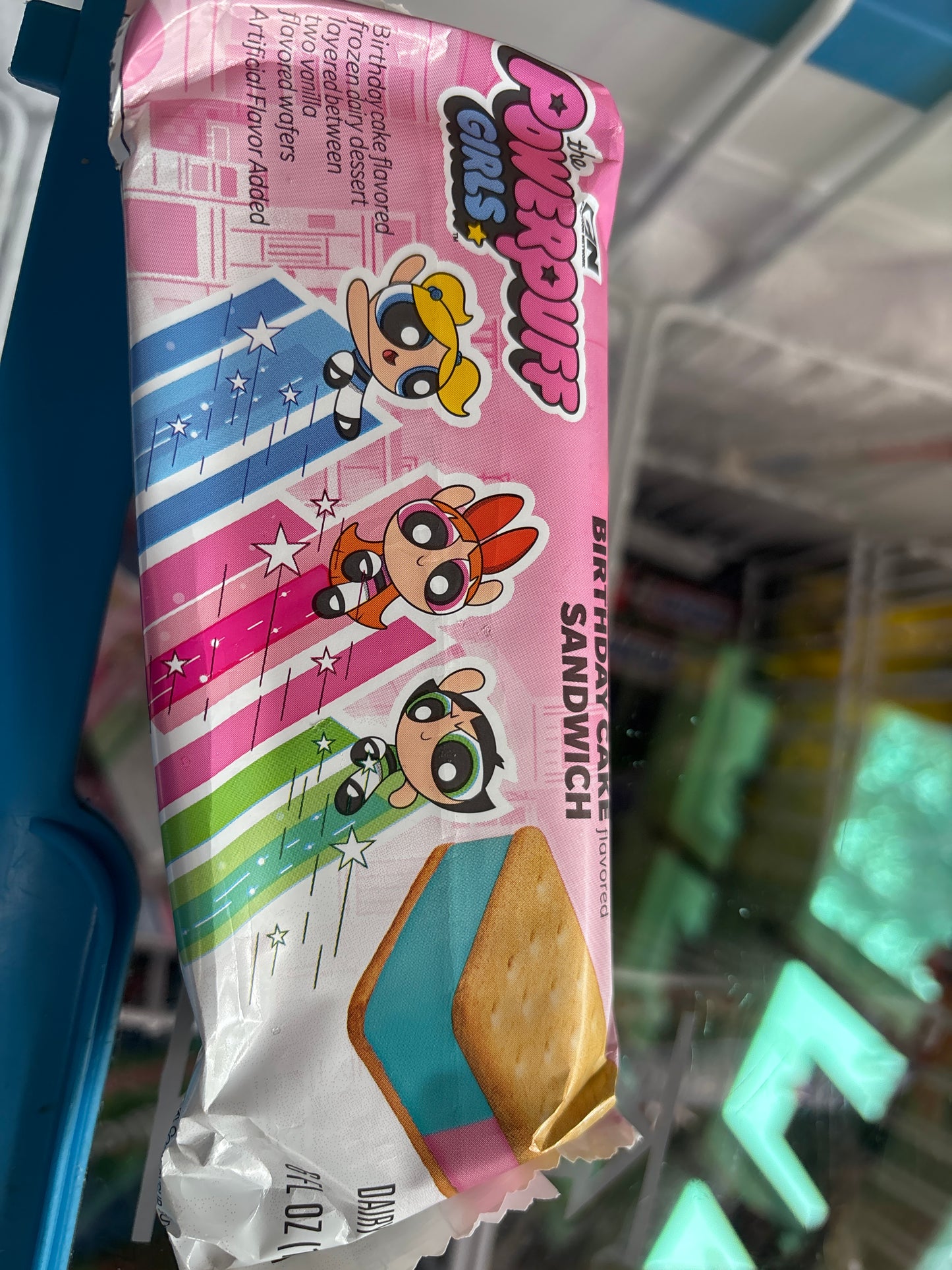 Birthday cake ice cream sandwich