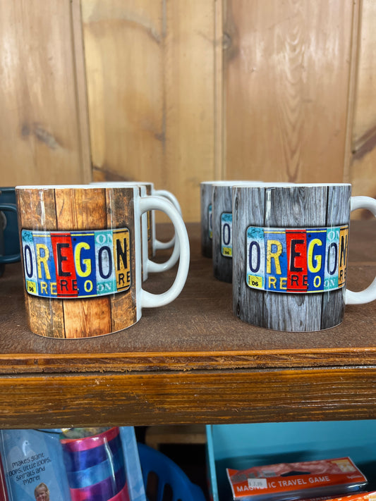 Oregon Vintage License Plate Mug