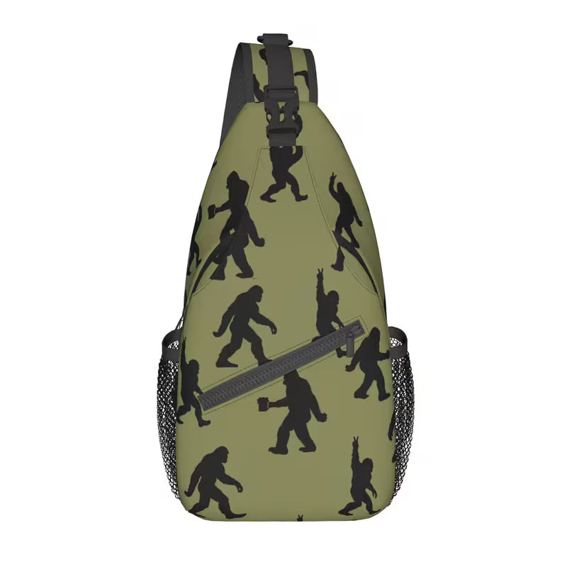 Bigfoot Silhouettes Cross Body Shoulder Bag