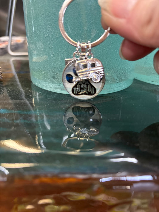 Camper + Paw Keychain