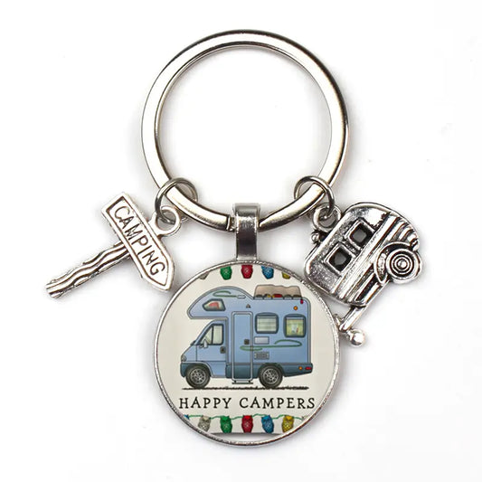 Happy Camper Keychain