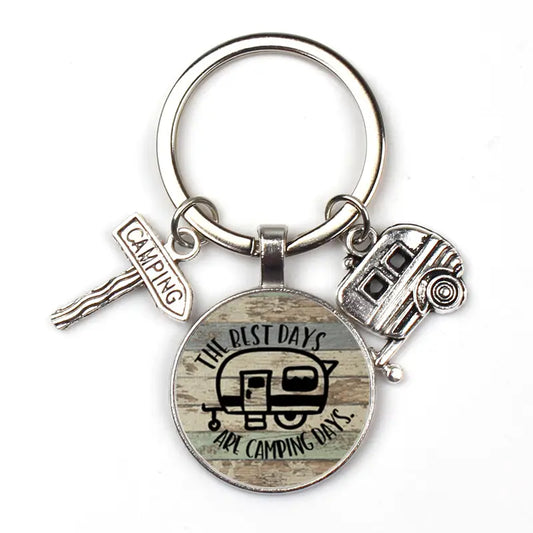The Best Days are Camping Days Keychain