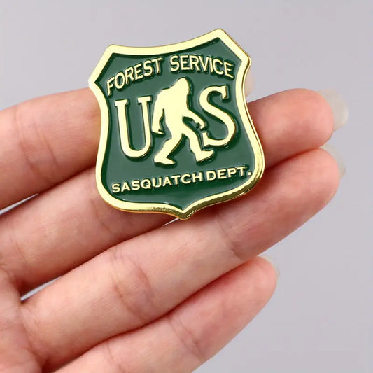 US Forest Service Sasquatch Dept Enamel Pin
