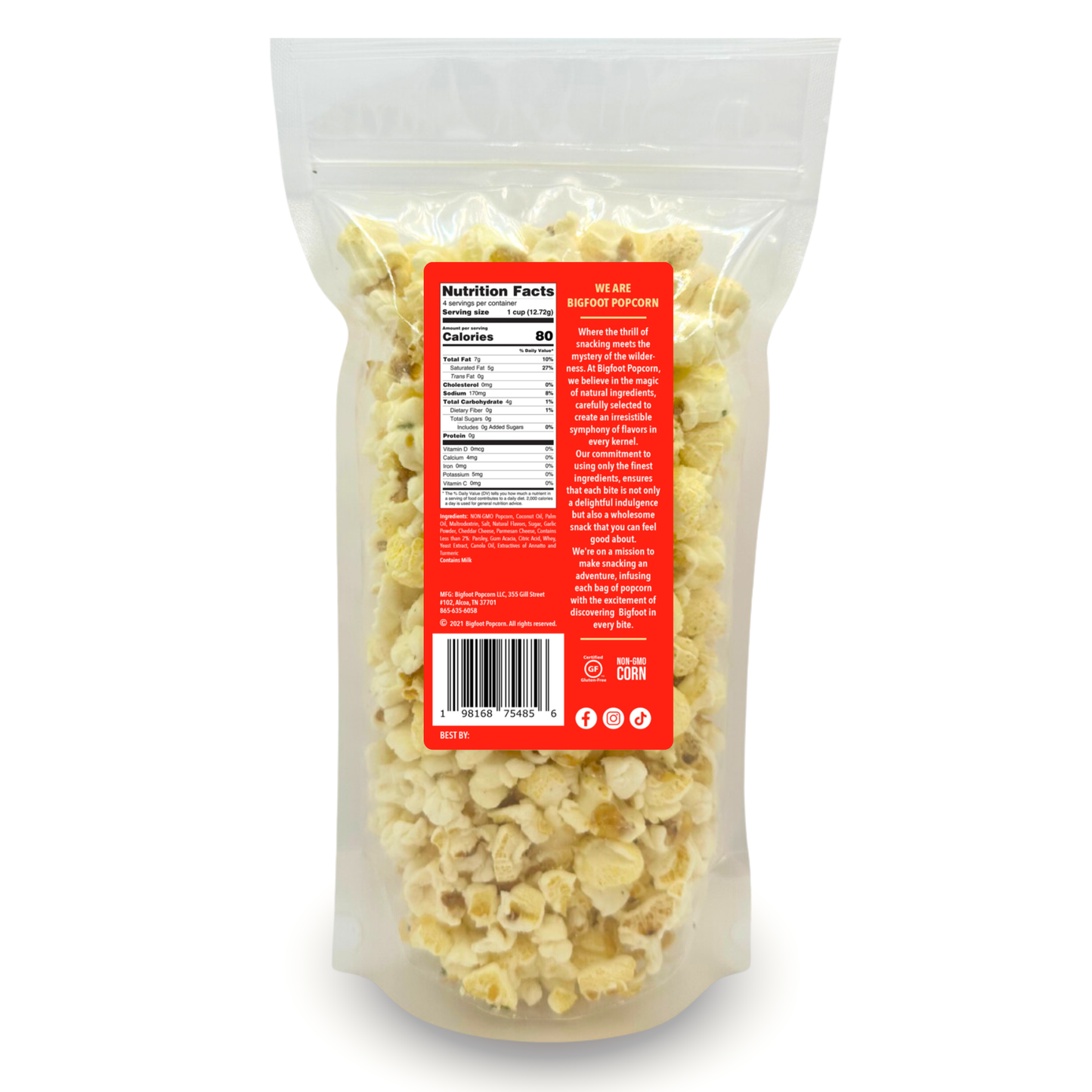 Garlic Parmesan Gourmet Popcorn