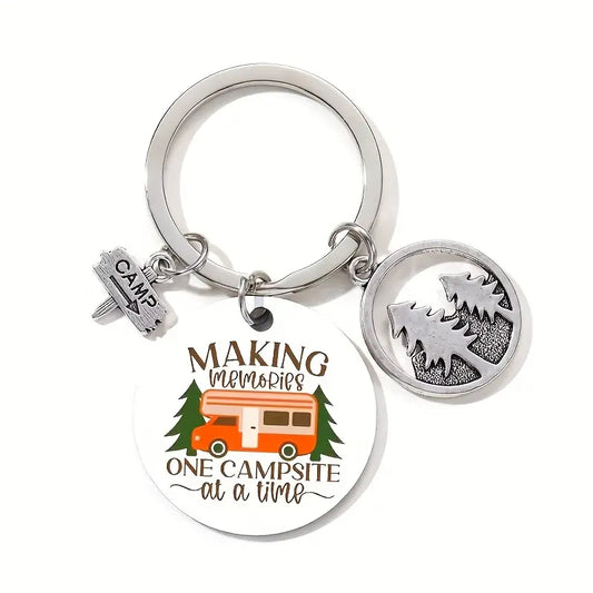 Making Memories One Campsite at a Time Keychain