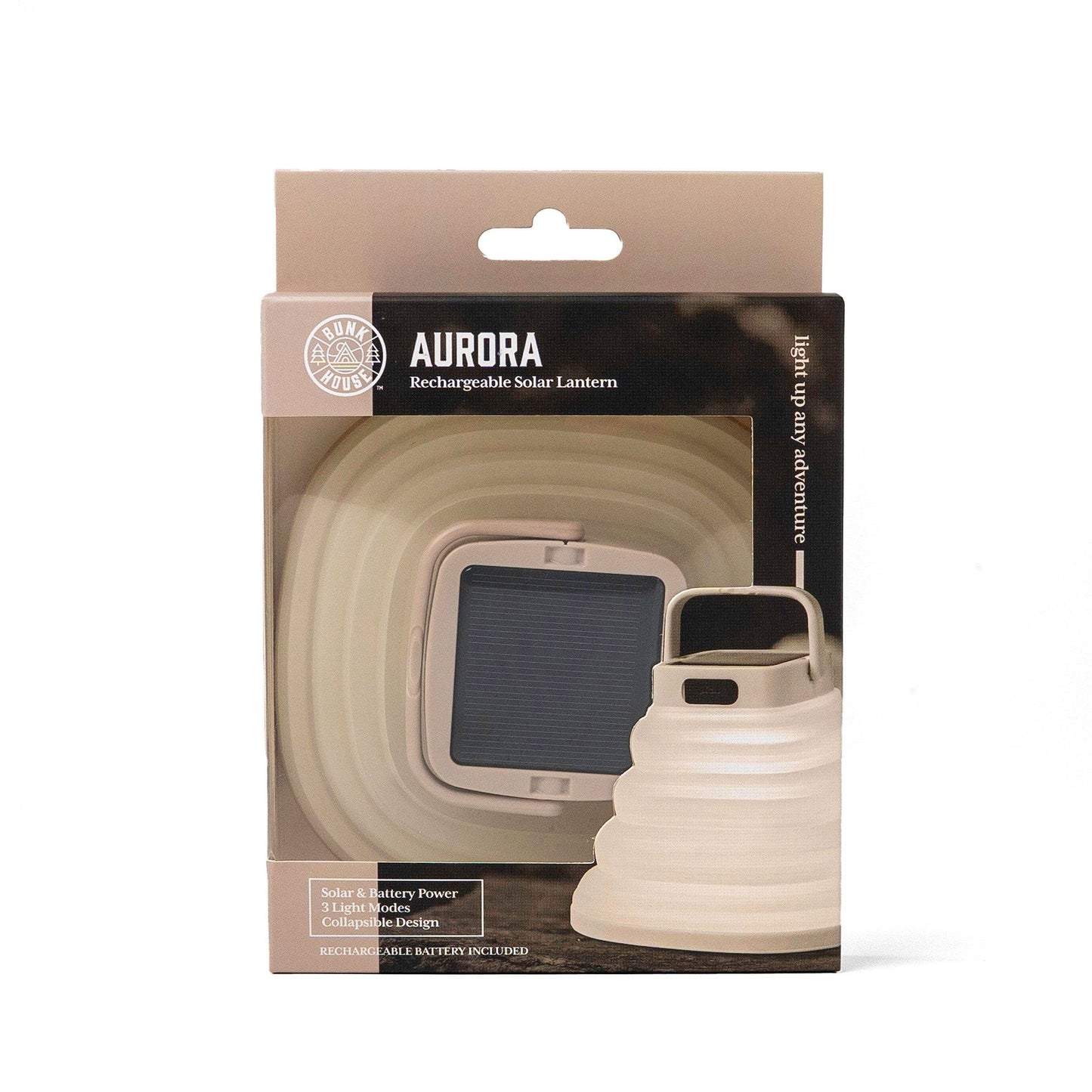 Bunk House Aurora Rechargeable and Collapsible Lantern Asst