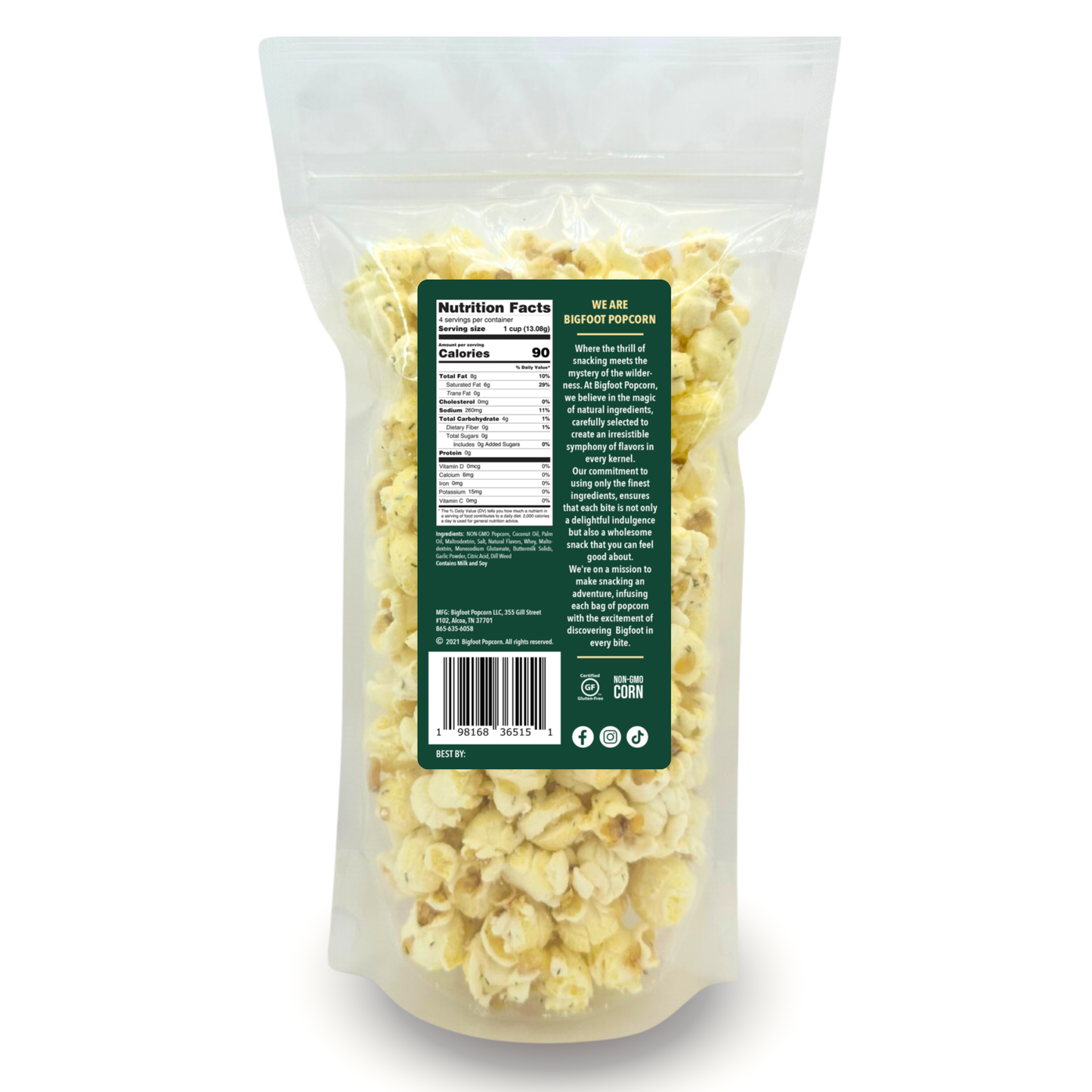 Creamy Dill Pickle Gourmet Popcorn