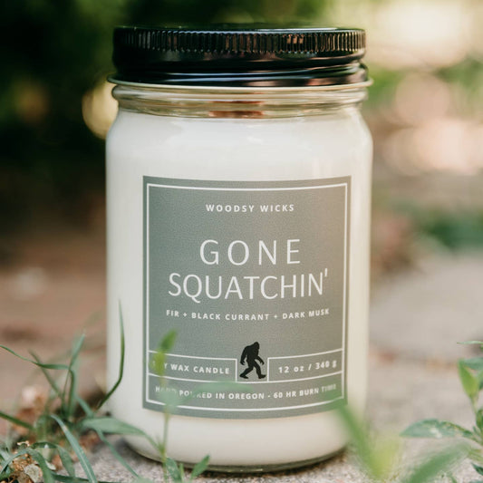 Bigfoot Gone Squatchin' Woodsy Wicks Candle