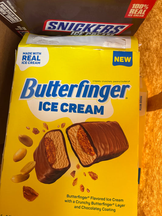 Butterfinger ice cream bar