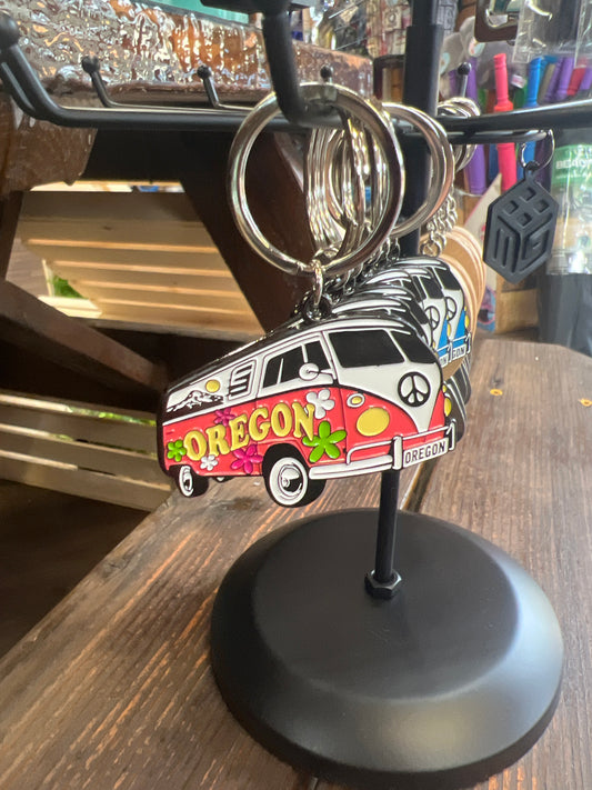 Oregon Coast Volkswagen Bus Keychain