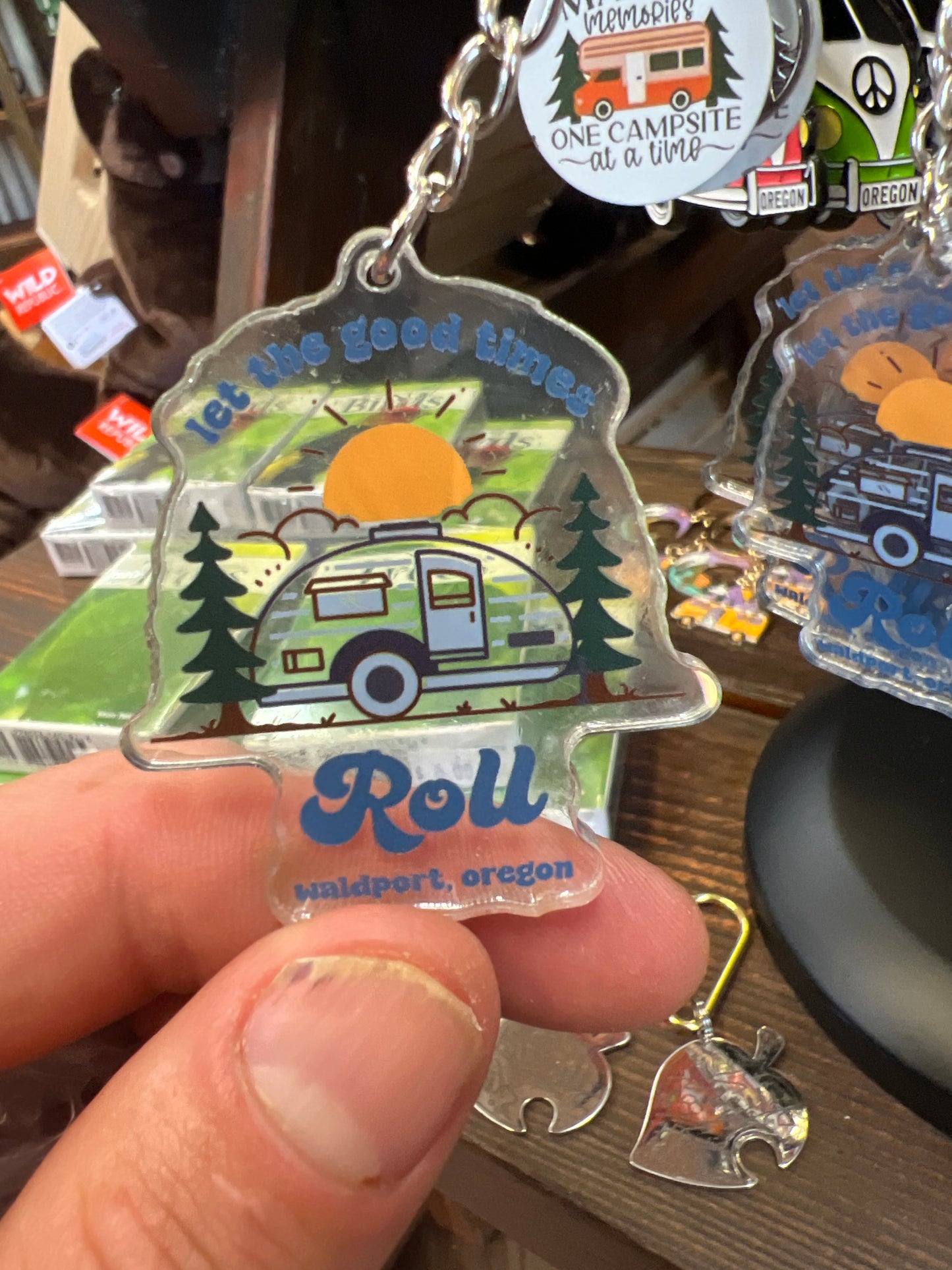 Let the Good Times Roll Waldport, Oregon Keychain