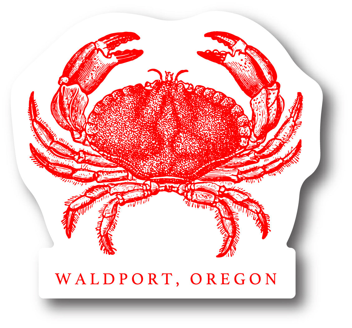 Dungeness Crab Waldport, Oregon Sticker