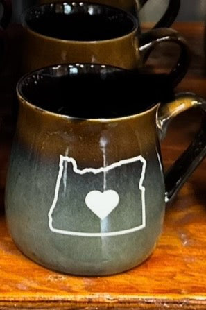 Heart Oregon Ceramic Mug