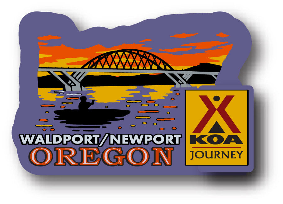 KOA Bridge Waldport/Newport Sticker