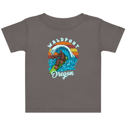 Bigfoot Surfing Waldport, OR Baby T-Shirt