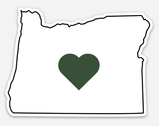 Heart Oregon Magnet