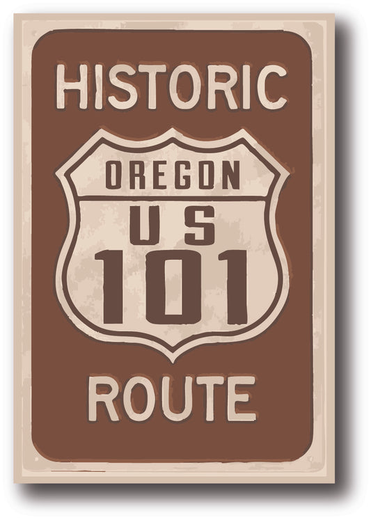 Historic US 101 Oregon Sticker